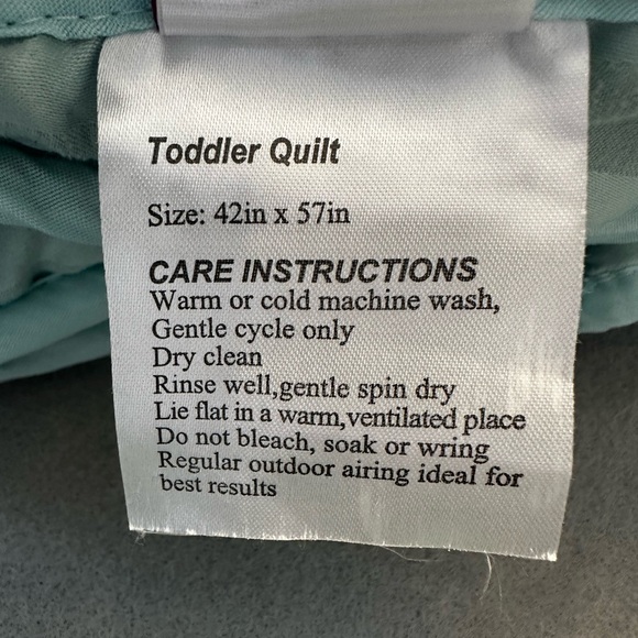 ZPECC Toddler Bedding Set - 4 Piece Soft Crib Bedding Set- Mint Green - Picture 4 of 12